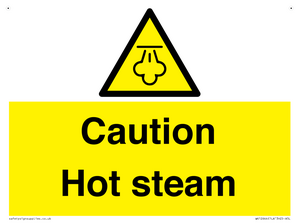 Caution Hot steam